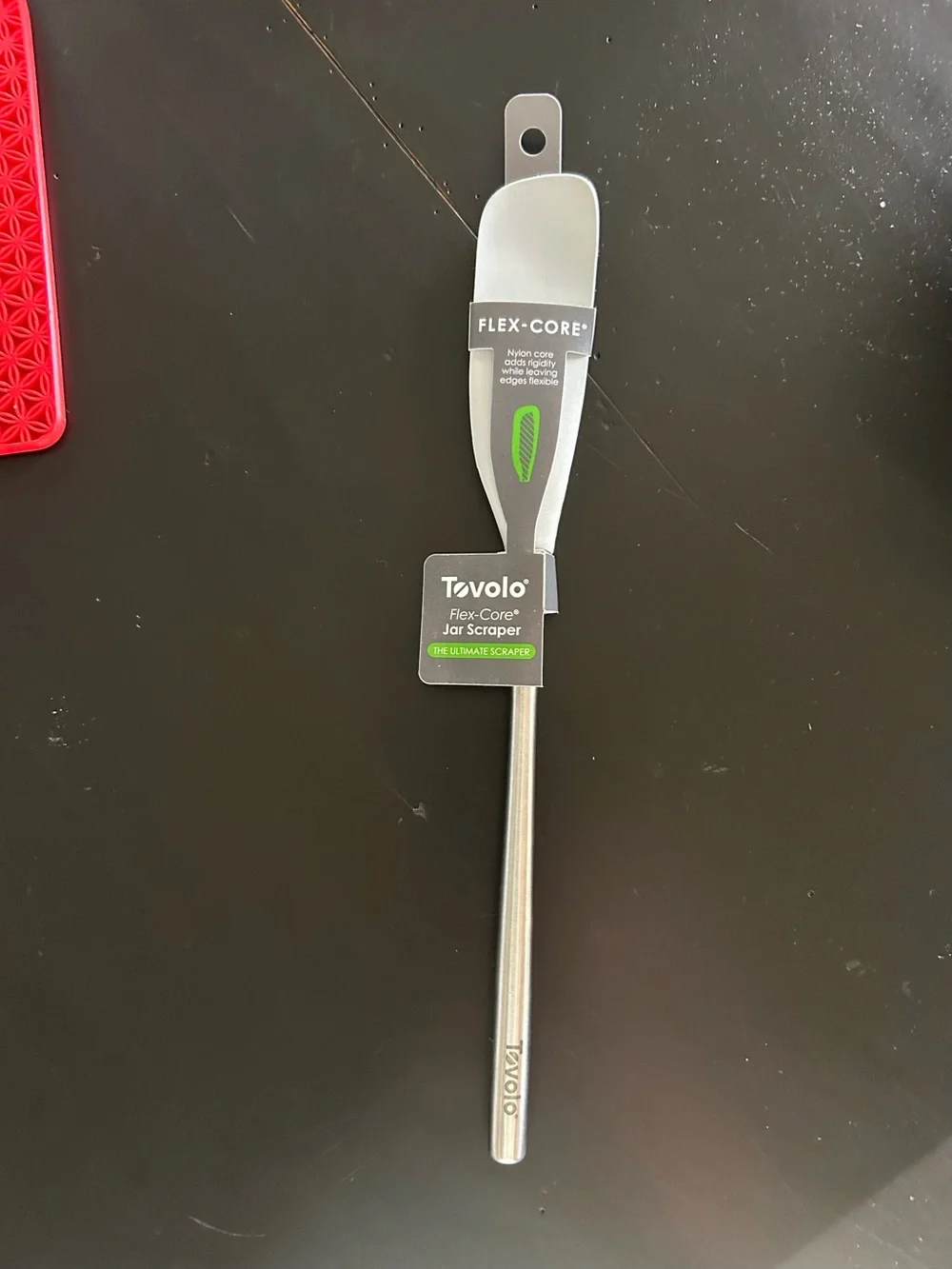 Tovolo Flex-Core Jar Scraper - Gray Scraper with metal Handle